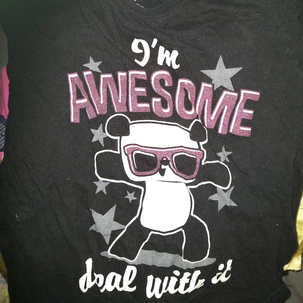 Time 2 Shine Black🐼 "I'm Awesome" Tee
